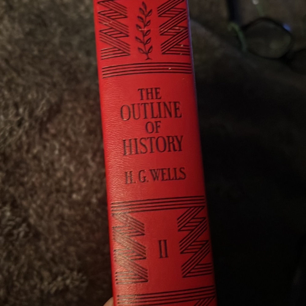 THE OUTLINE OF HISTORY H G WELLS HARDCOVER VINTAGE BOOK 1956 VOLUME 2